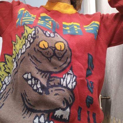 Kawaii Clothing Godzilla Catzilla J..