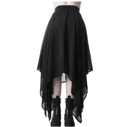 Kawaii Clothing Irregular Skirt Asymmetrical Goth..