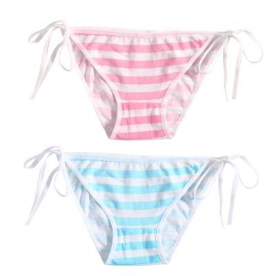 Kawaii Clothing Stripes Sexy Lolita Pink Blue Striped Panties