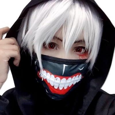 Kawaii Clothing Mask Facial Mouth Face Teeth Punk Black Zipper WH520