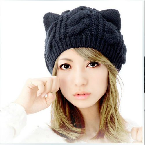 Kawaii Clothing Ropa Gorro Hat Beanie Cute Ears Cat Animal Harajuku Japan Korea Wh089
