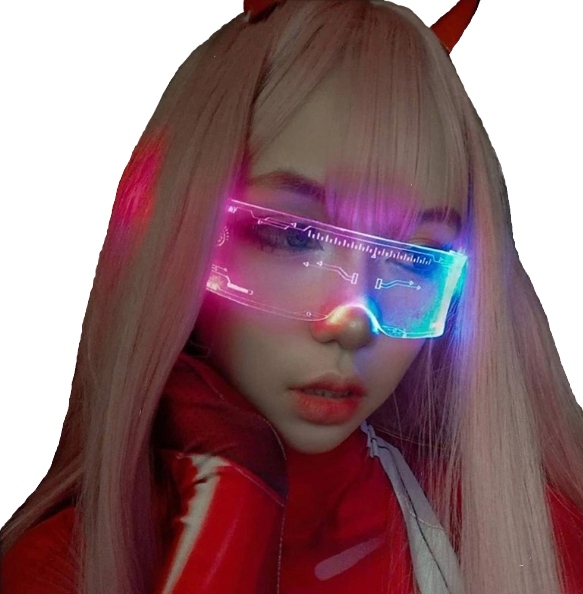 Kawaii Clothing Led Luminous Colorful Glasses Goggles Sunglasses Party Wh018