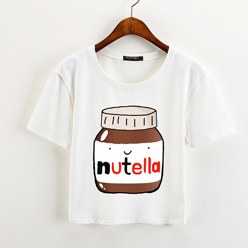 Kawaii Clothing Ropa T-Shirt Camiseta Nutella Milk Harajuku Korean Japanese Nocilla WH014