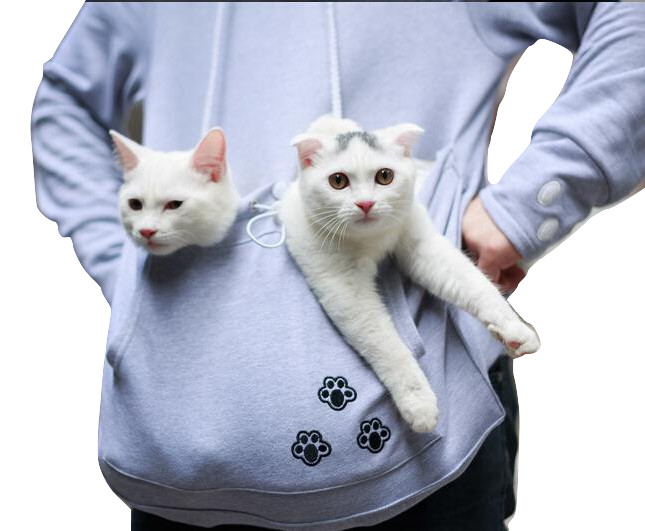 Kawaii Clothing Cute Cat Ears Pocket Paws Sweatshirt Hoodie Pets