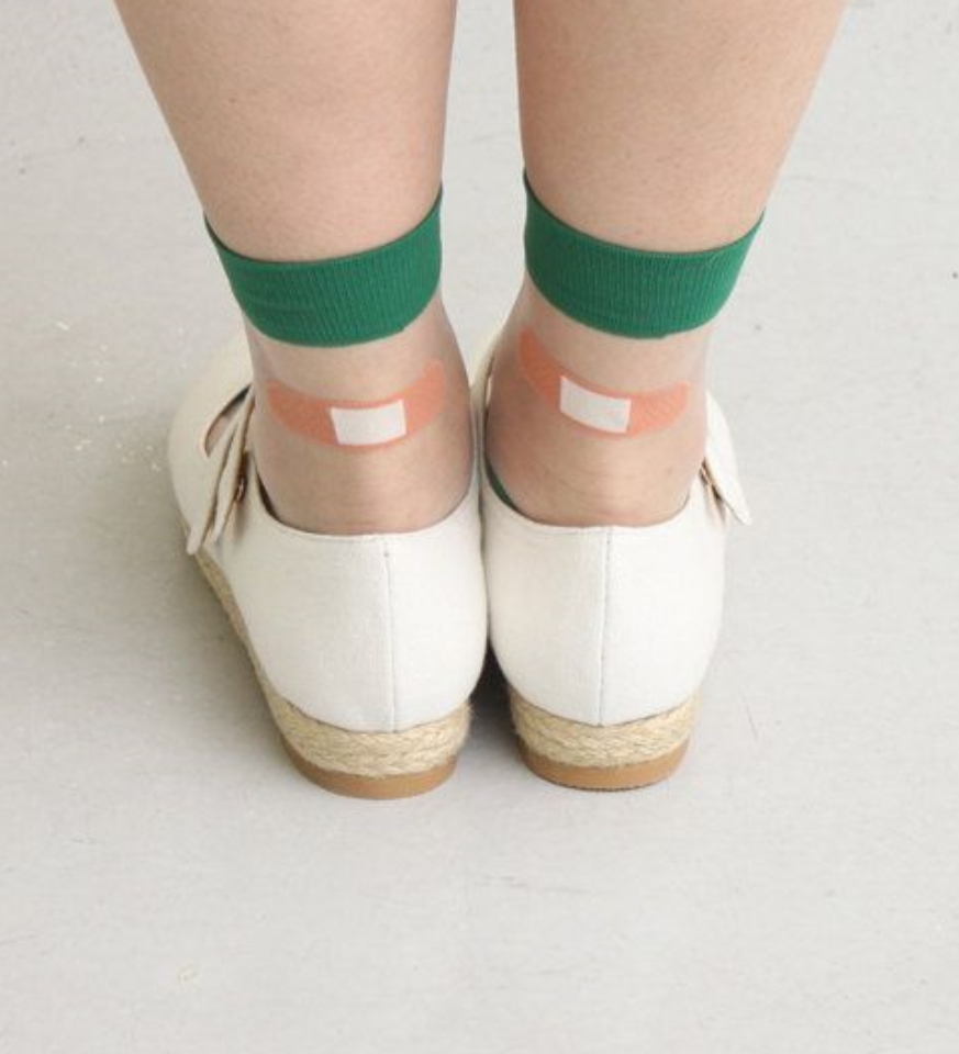 Kawaii Clothing Harajuku Transparent Japan Korea Band Aid Socks