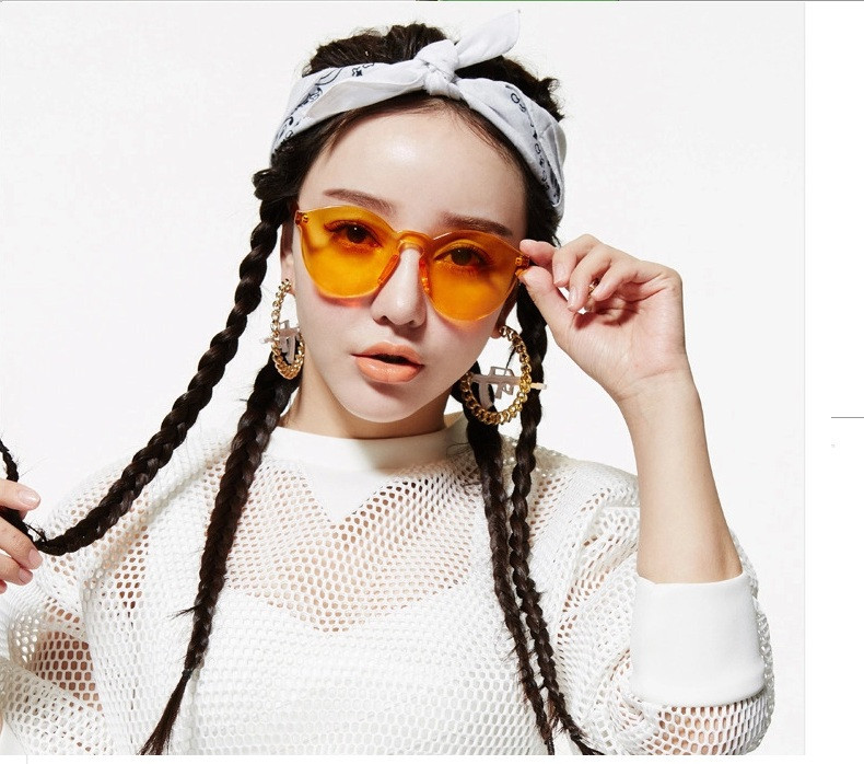 Kawaii Clothing Glasses Transparent Hip Hop Harajuku Sunglasses