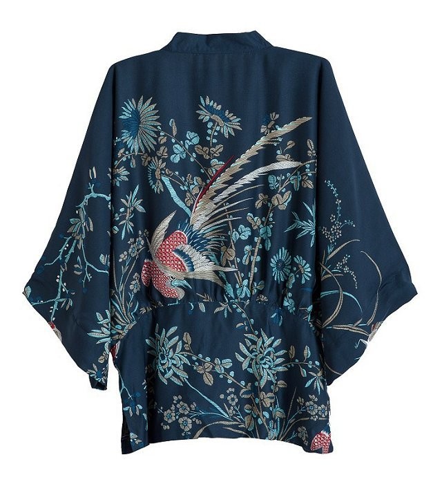 Kawaii Clothing Japanese Blue Kimono Jacket Ulzzang Harajuku