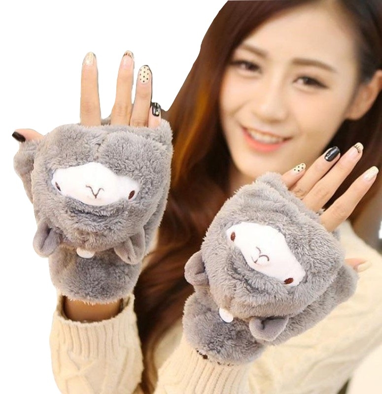 Kawaii Clothing Animal Pet Plush Cute Lolita Japan Alpaca Gloves