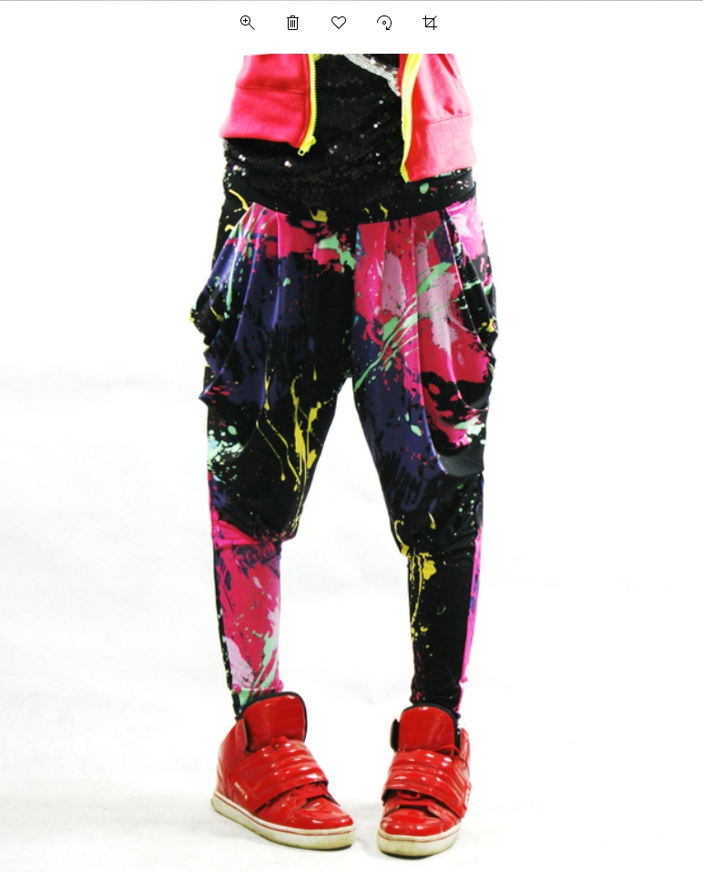 Kawaii Clothing Paint Jazz Pants Splatoon Harem Hip Hop Dance