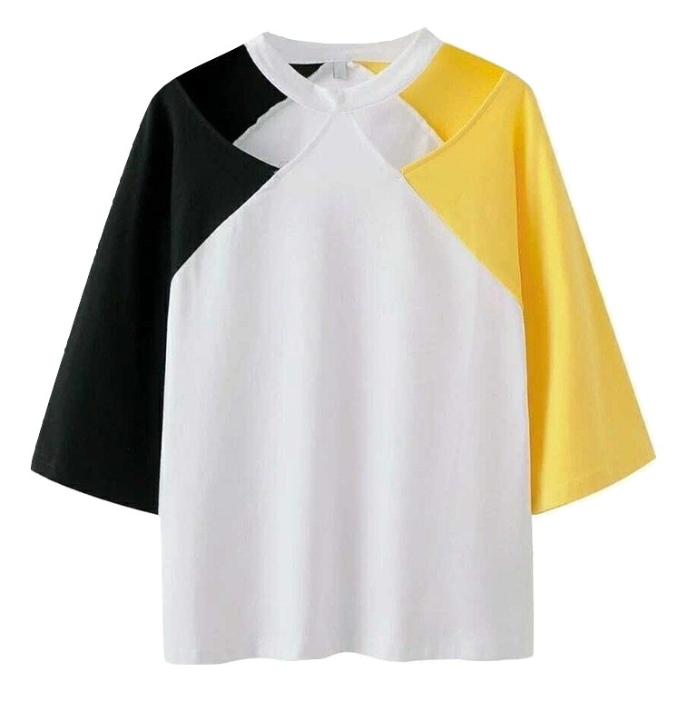 Kawaii Clothing Patchwork T-shirt Ulzzang Korean Top Patchwork