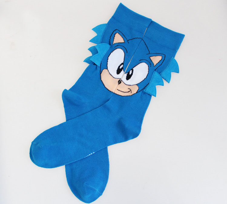 Kawaii Clothing Hedgehog Blue Cartoon Animal Japan Sonic Socks