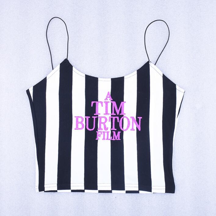 Kawaii Clothing Beetlejuice Tim Burton T-shirt Tank Top Punk Emo
