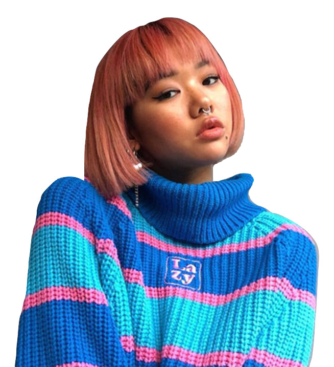 Kawaii Clothing Turtleneck Pullover Sweater Oversize Knitted