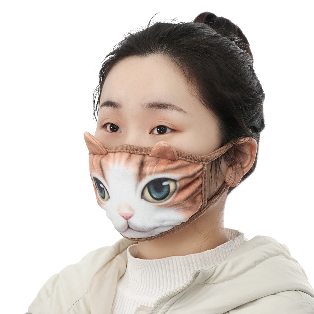 Kawaii Clothing Japanese Mouth Mask Funny Cat 3d Animal Cute Harajuku Wh513