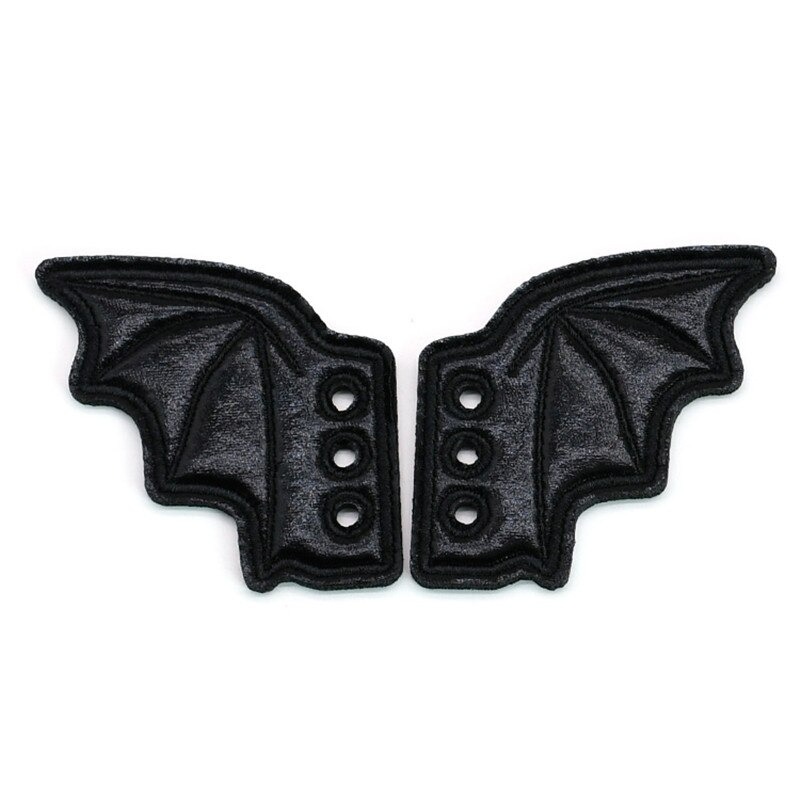 Kawaii Clothing Bat Wings Demon Angel Butterfly Accesory Shoes Punk Black Harajuku Halloween WH401
