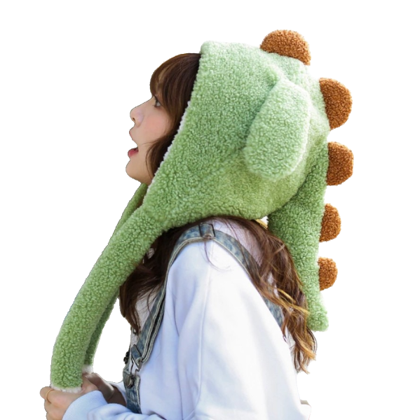 Kawaii Clothing Dinosaur Hat Beanie Ears Flap Moving Funy Cartoon Halloween Costume Wh423
