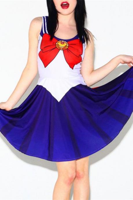 Kawaii Clothing Cute Sailor Moon Dress Vestido Harajuku Japanese Korean Ropa