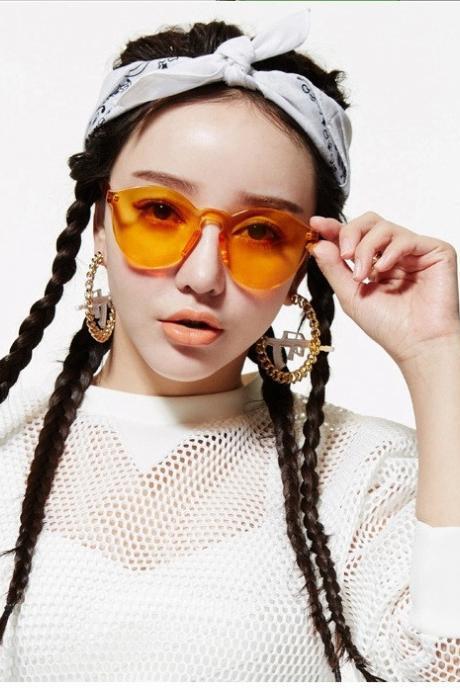 Kawaii Clothing Glasses Transparent Hip Hop Harajuku Sunglasses 