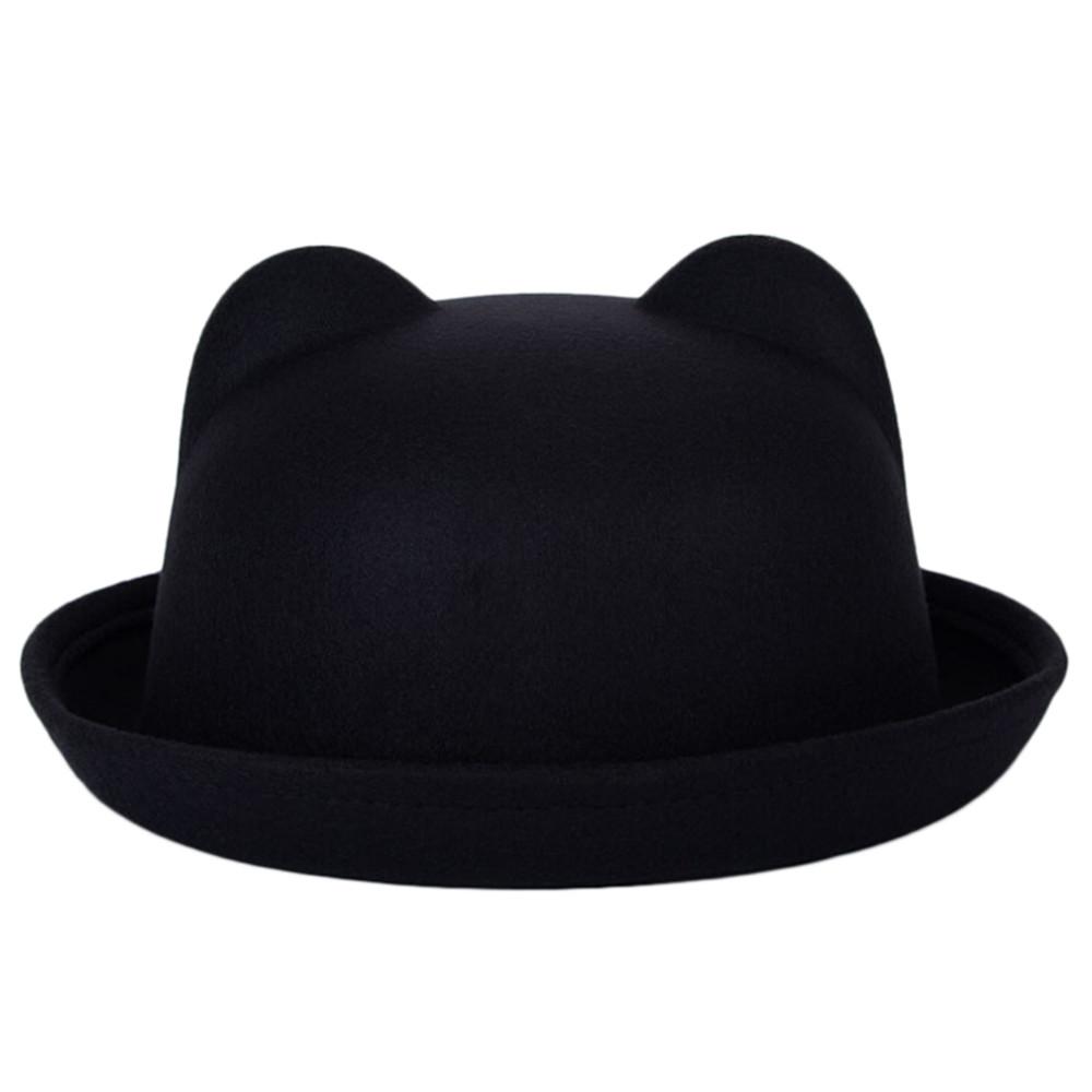 Kawaii Clothing Beanie Cap Ears Black Cat Hat Animal Harajuku