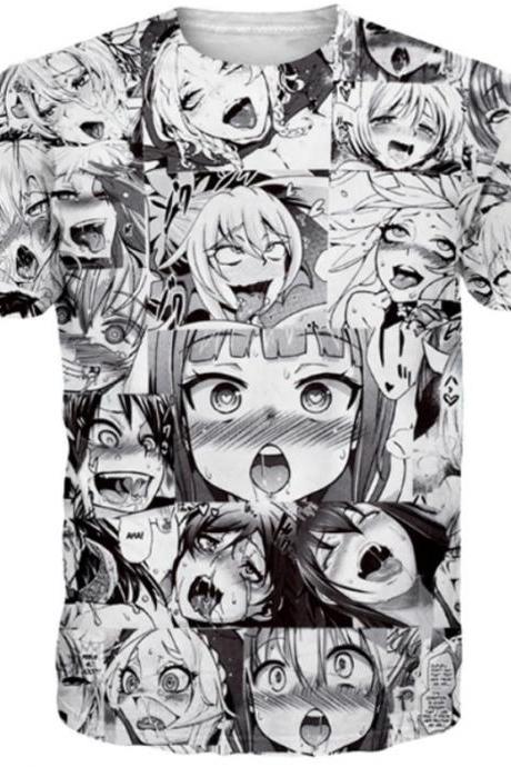 Kawaii Clothing Hentai Japanese Sexy Ahegao Face Anime T-Shirt