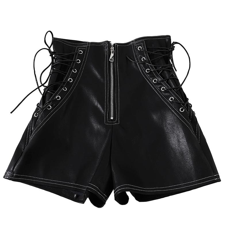 Kawaii Clothing Shorts Punk Black Bandage Gothic Sexy Cool Japan