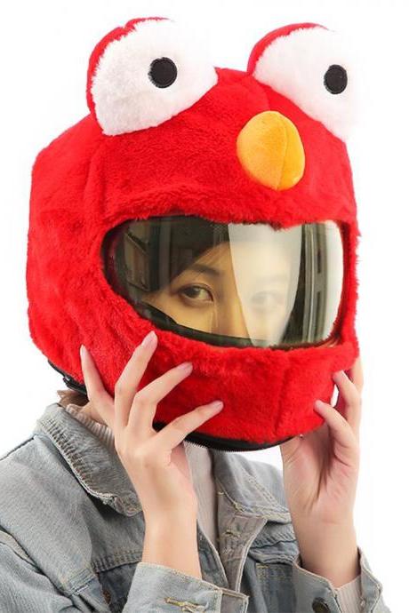 Kawaii Clothing Helmet Motorcycle Cover Funny Panda Plush Monster